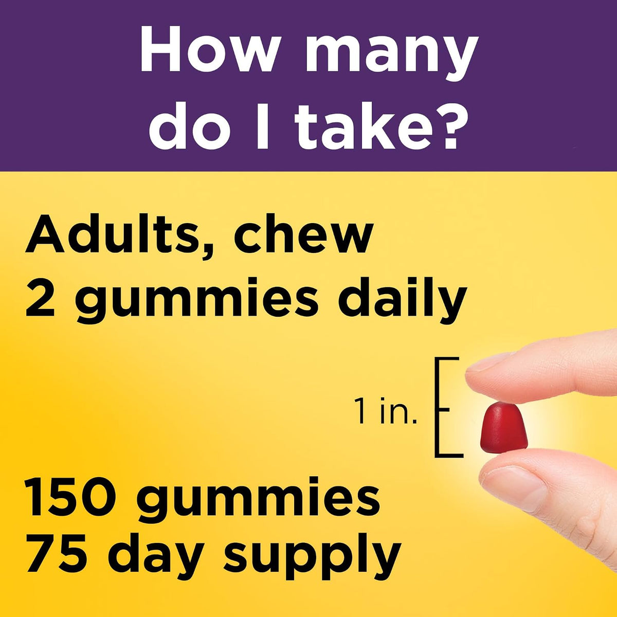Nature Made Hair, Skin and Nails Biotin Gummies - 2500 mcg - 150 Gummies (75-Day Supply) - görsel 7