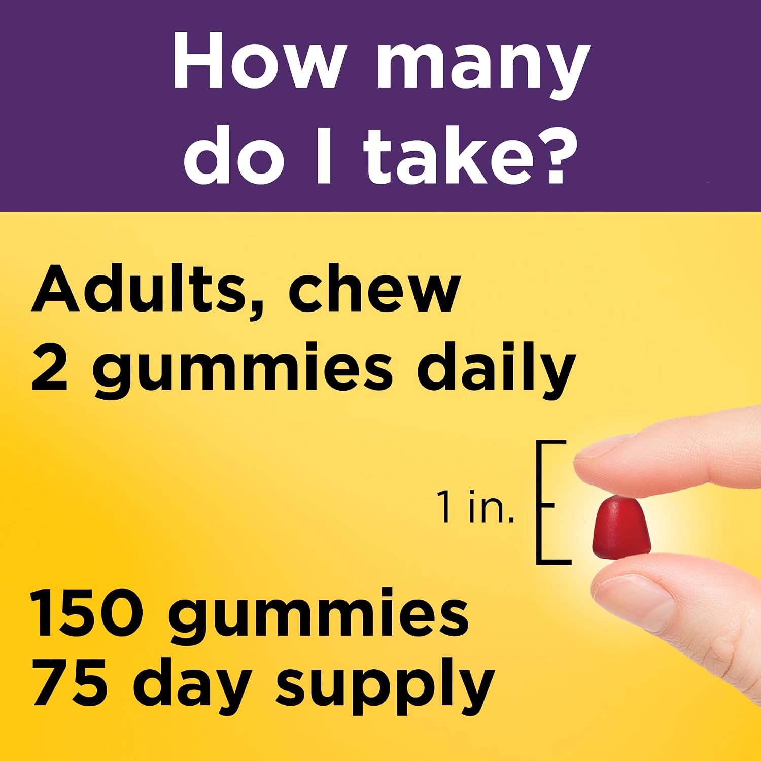 Nature Made Hair, Skin and Nails Biotin Gummies - 2500 mcg - 150 Gummies (75-Day Supply) - görsel 7