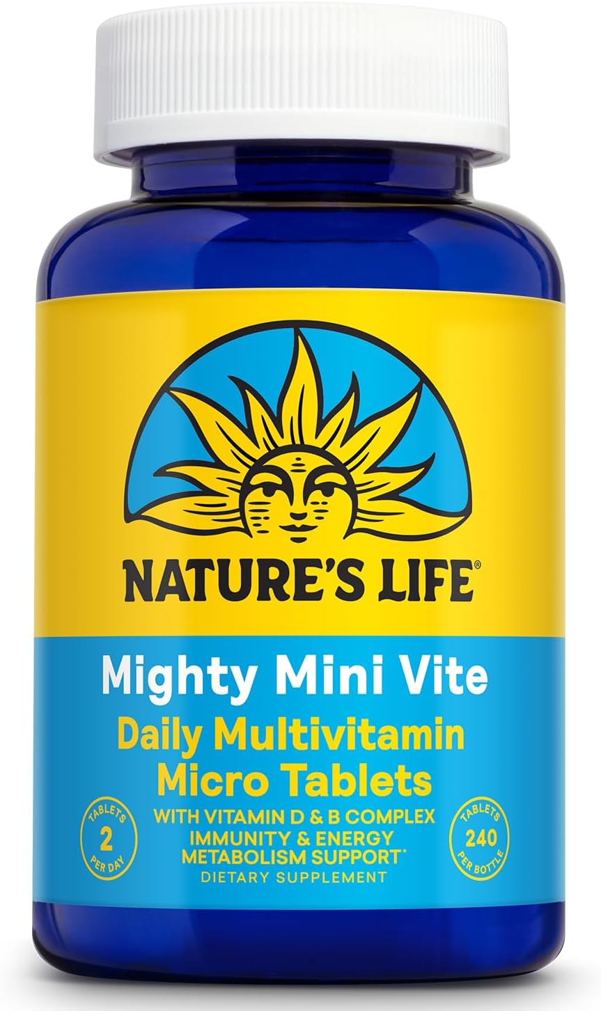 Nature's Life Mighty Mini Vite Daily Multivitamin, 240 Micro Tablets - görsel 1