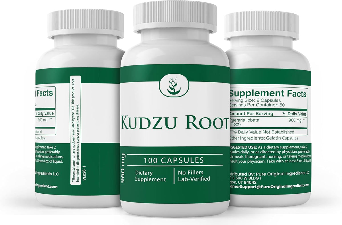 Pure Original Ingredients Kudzu Root (100 Capsules) – Always Pure, No Additives or Fillers - görsel 4