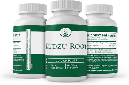 Pure Original Ingredients Kudzu Root (100 Capsules) – Always Pure, No Additives or Fillers