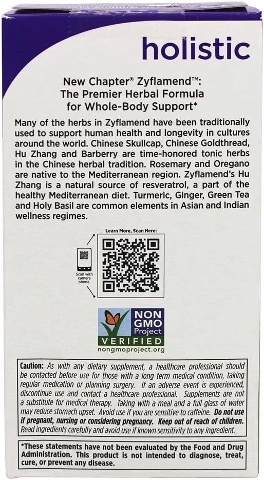 New Chapter Zyflamend Whole Body - 180 Capsules - görsel 3