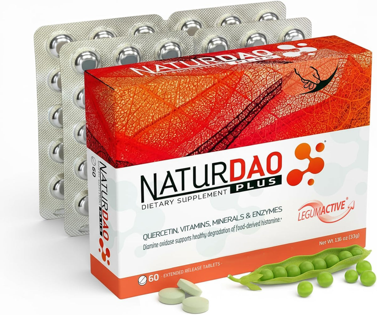 NATURDAO Plus® DAO Enzyme – 1,000,000 HDU – 60 Extended Release Tablets - görsel 1