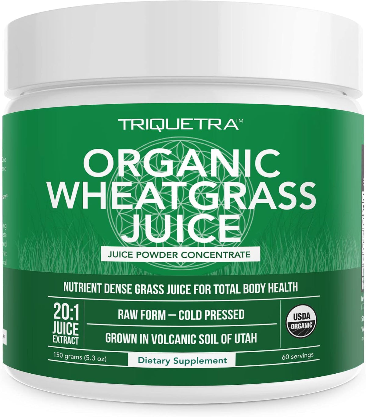 Organic Barley Grass Juice Powder - Grown in Volcanic Soil of Utah - Raw & BioActive Form, Cold-Pressed then CO2 Dried – Gluten-free, GMO free, Vegan - 150 g - görsel 10