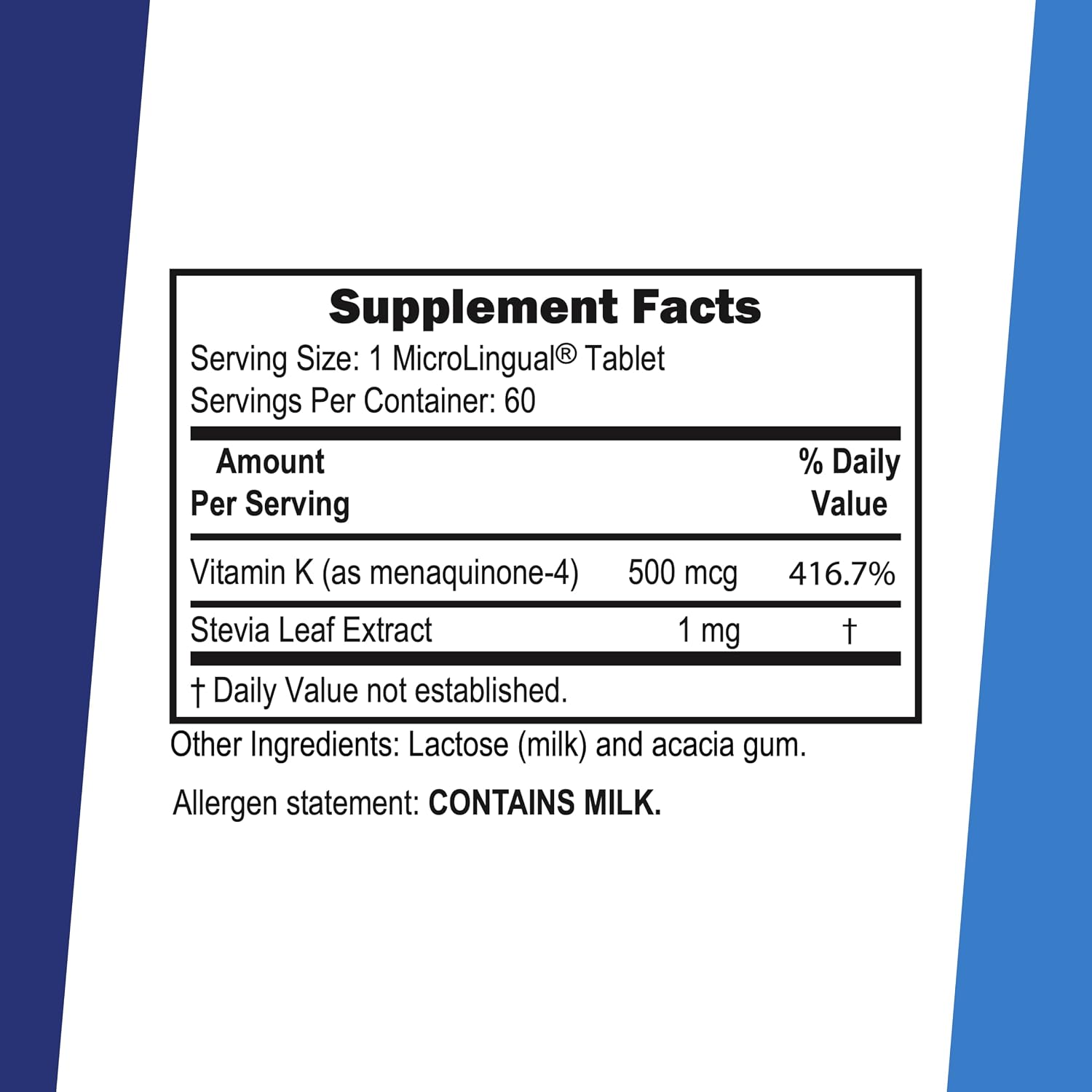 Superior Source Vitamin K2 MK-4 500 mcg Sublingual Tablets - 60 Tablets - görsel 2