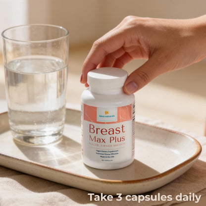 KIMI Naturals Breast Max Plus - Breast Support Supplement with Fenugreek, for Breast Firmness, 90 Capsules