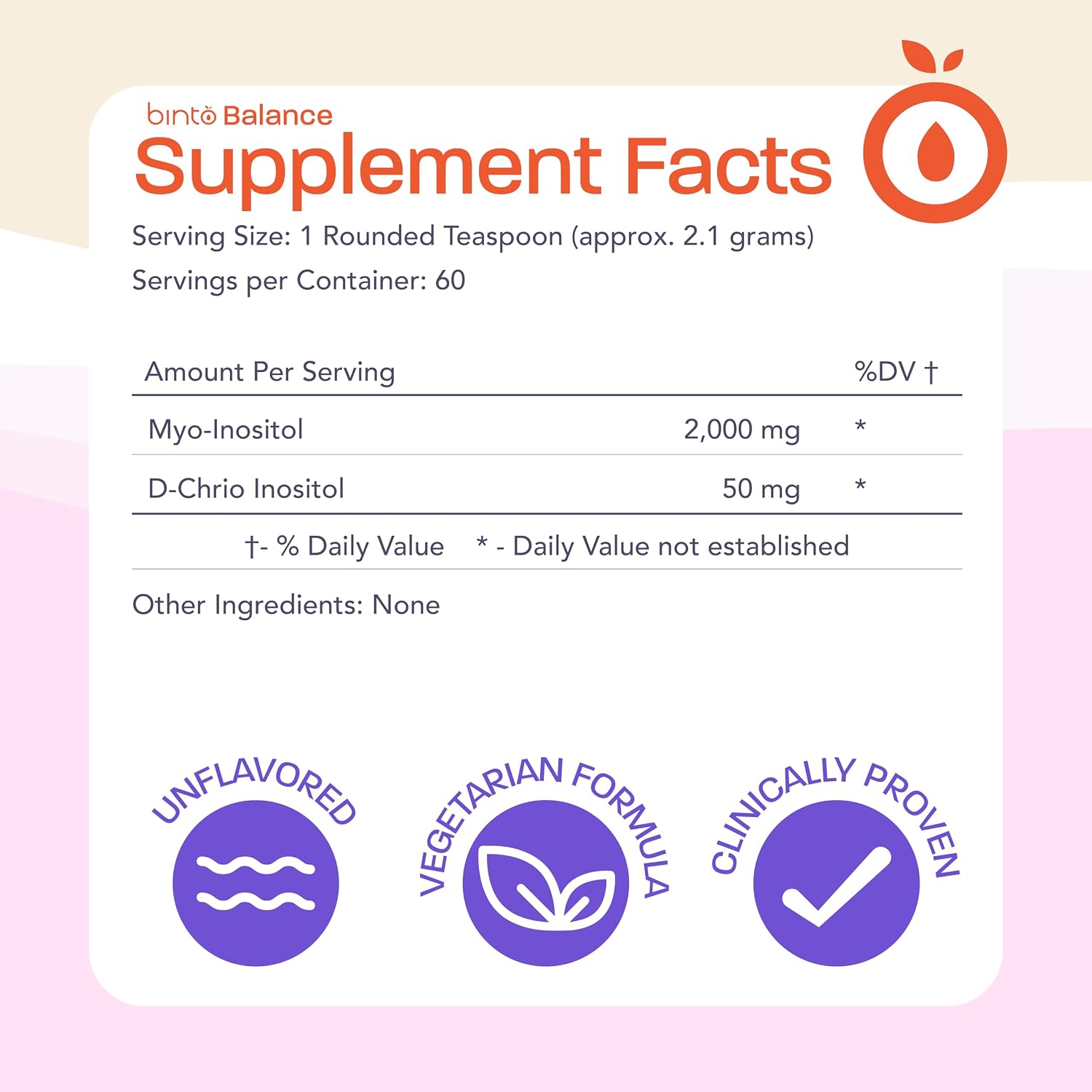 Binto Inositol Powder Mix – 60-Day Supply – 40:1 Myo and D-Chiro Inositol – Supports Hormone Balance and Ovulation – Preservative-Free - görsel 2
