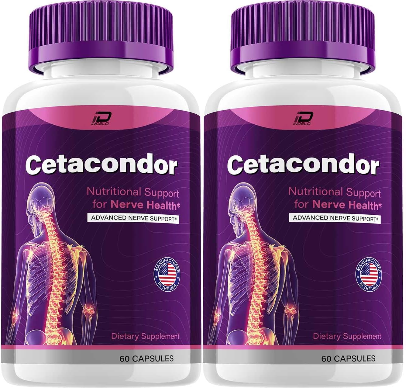 Cetacondor Health & Brain Support – Advanced Nootropic Formula, All-Natural Focus Supplement (2 Pack, 120 Capsules) - görsel 1
