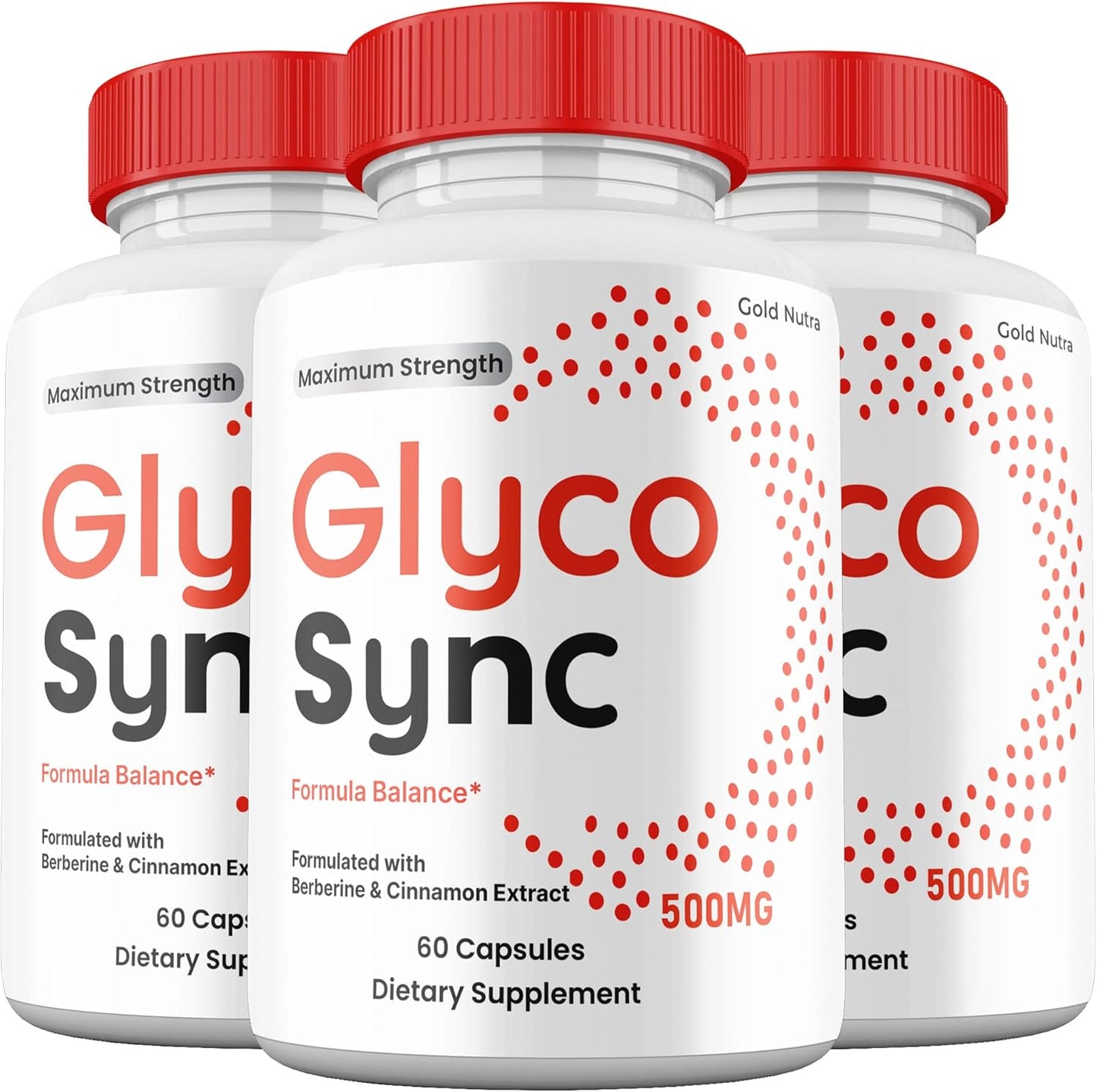 Glyco Sync Capsules - Premium All Natural Ingredients, Maximum Strength Supplement (3 Pack) - görsel 1