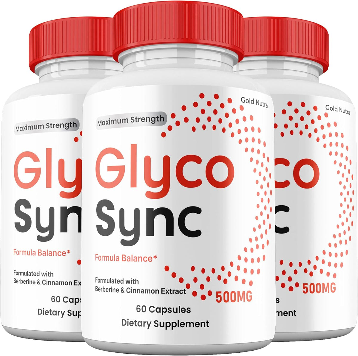 Glyco Sync Capsules - Premium All Natural Ingredients, Maximum Strength Supplement (3 Pack) - görsel 1