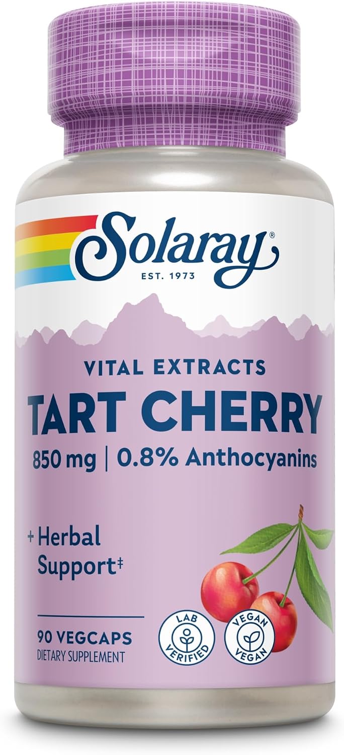 Solaray Tart Cherry Fruit Extract 850 mg - 90 VegCaps - görsel 4