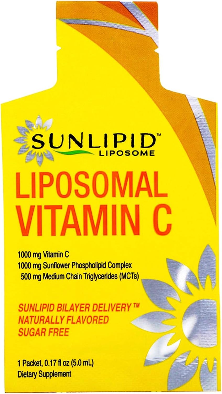 SunLipid Liposomal Vitamin C with MCT Oil – 30 Sachets, 5 ml Each - görsel 3