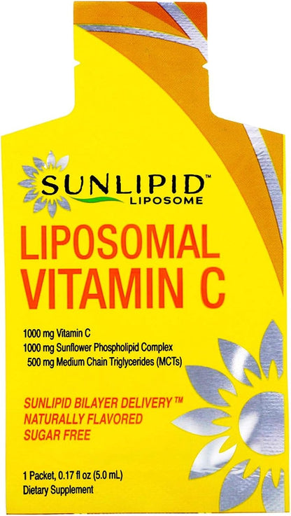 SunLipid Liposomal Vitamin C with MCT Oil – 30 Sachets, 5 ml Each