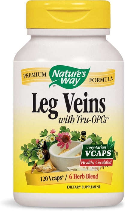 Nature's Way Leg Veins with Tru-OPCs™, 120 Vegetable Capsules