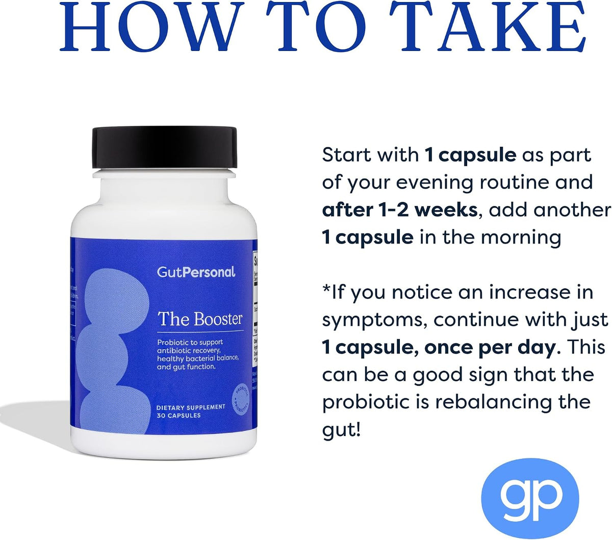 GutPersonal The Booster Targeted Probiotic for Gut Health: Boost Good Bacteria, Reduce Bad Bacteria, and Support the Immune System with 5 Billion CFU Saccharomyces Boulardii, Capsules, 60 Servings - görsel 5