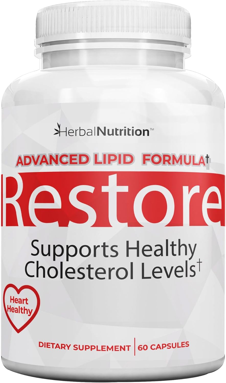 Restore Heart Health & Cholesterol Support Supplement, 180 Capsules - görsel 9