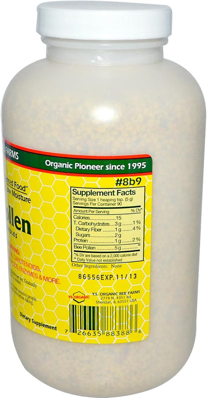 Bee Pollen - Low Moisture Whole Granules, YS Eco Bee Farms, 454g