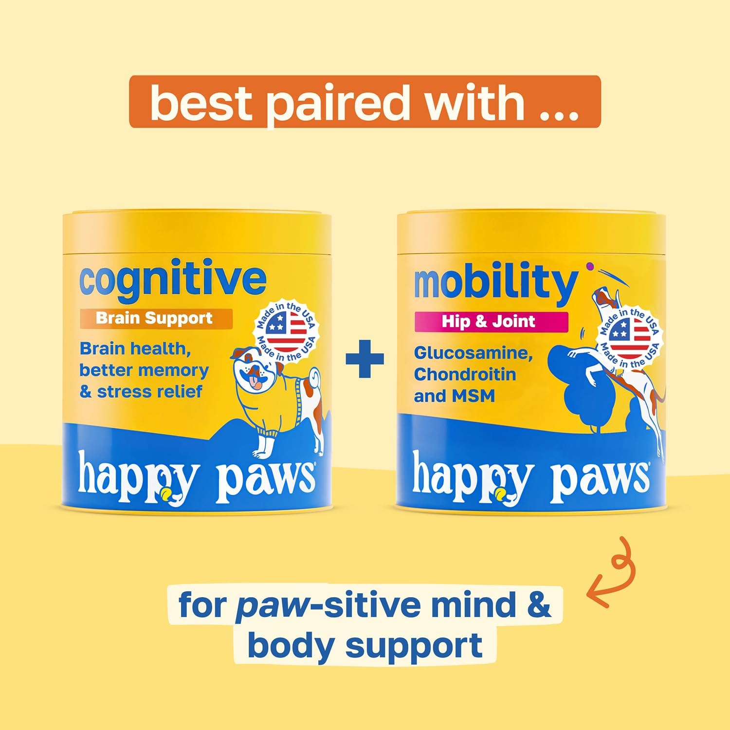 Happy Paws Cognitive Taurine Supplement for Dogs - Soft Chews with Spirulina, CoQ10 & B Vitamins - görsel 9
