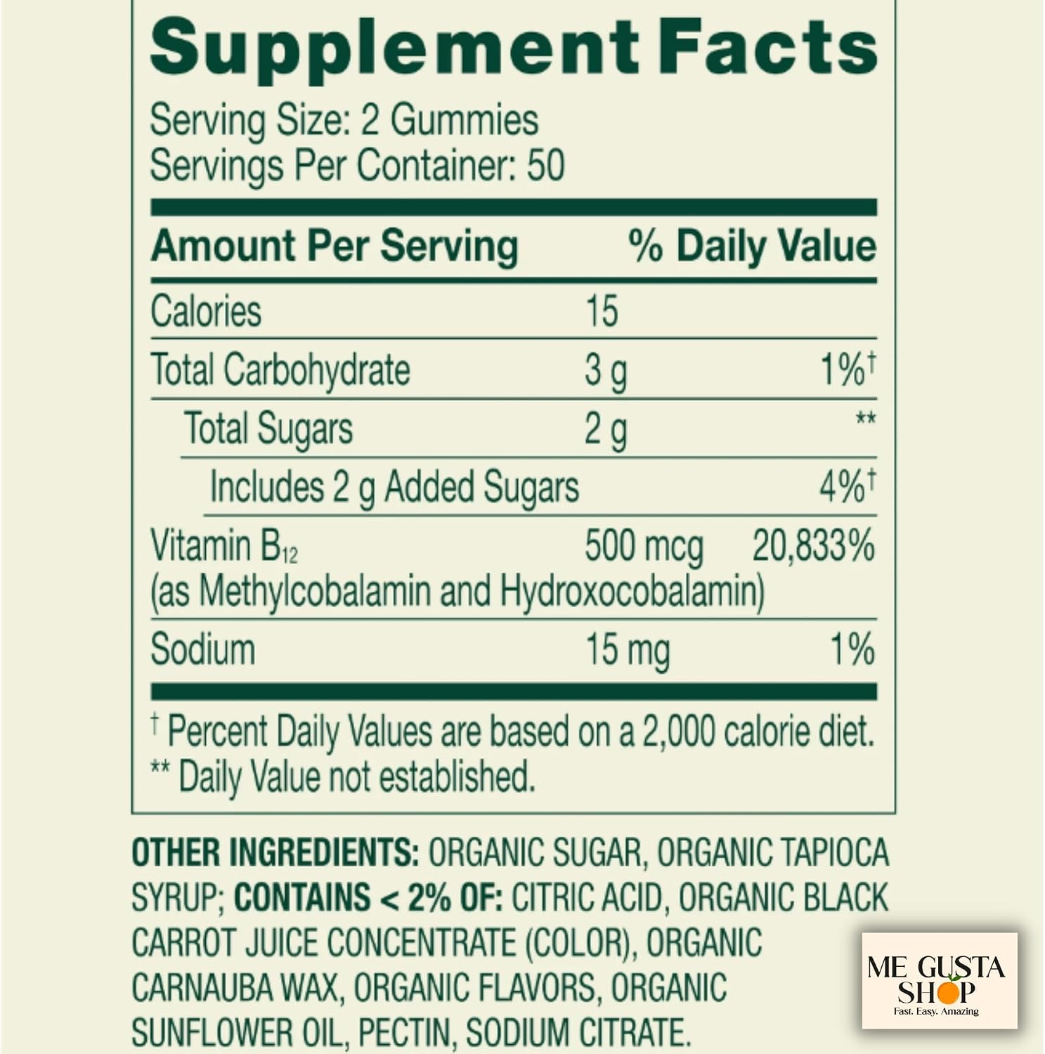 Spring Valley Vitamin B12 Gummies 500 mcg, Raspberry Flavour, 100 Count - görsel 2