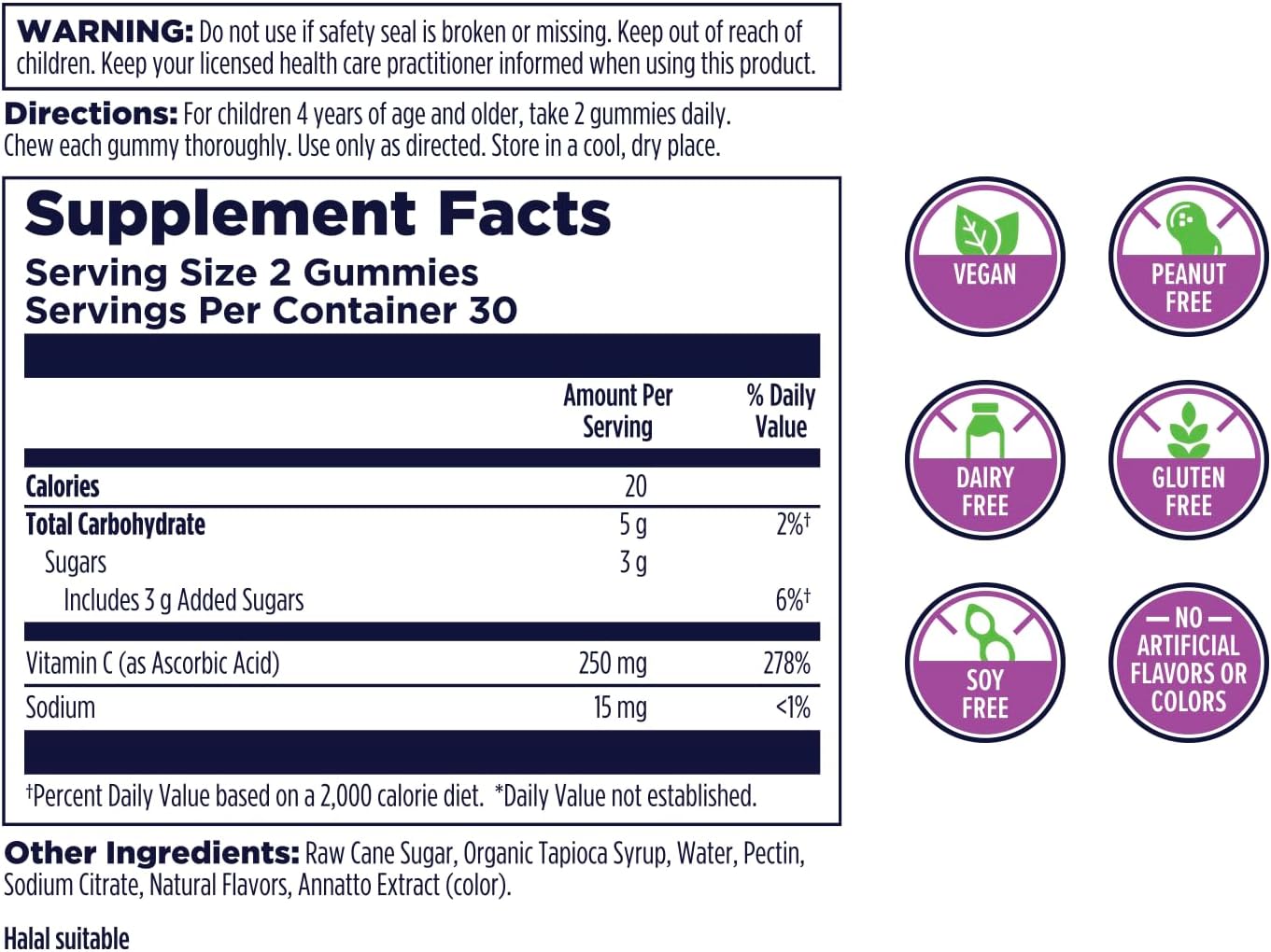 Kal Vitamin C-Rex Kids Gummies - 60 Count - görsel 2