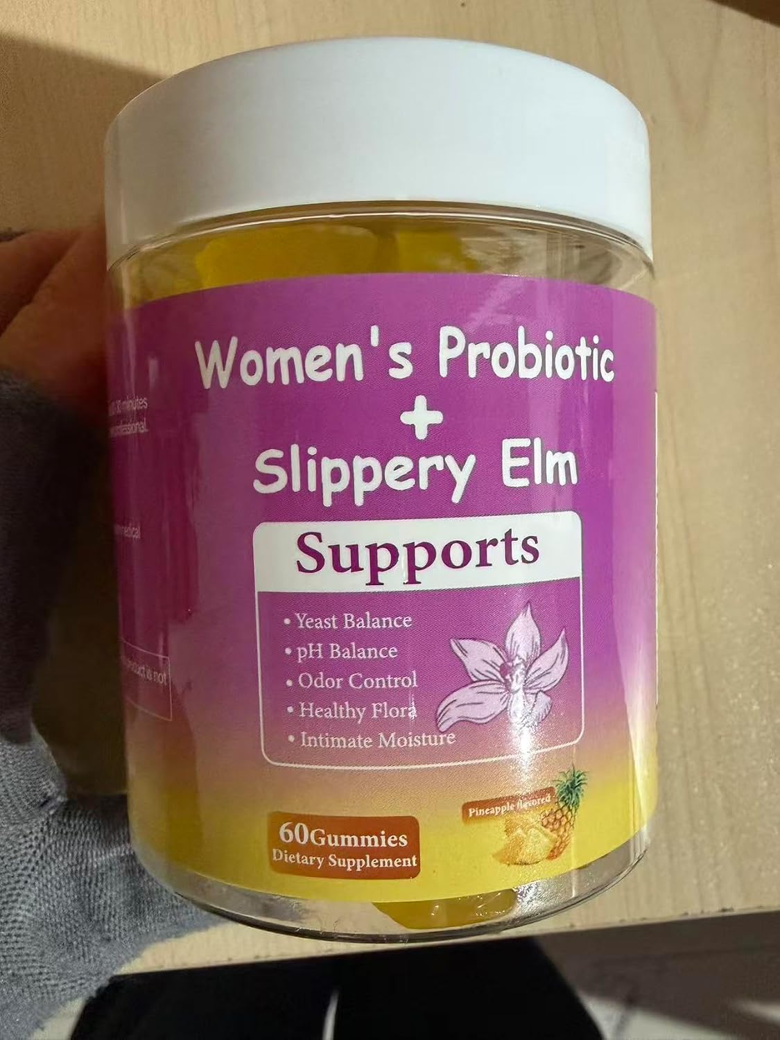 DYALE Her Juicy Feminine Probiotics Gummies for Women | Pineapple Flavour | Supports pH Balance, Gut Health & Immune System | with Slippery Elm, Prebiotics & Lactobacillus Blend | 60 Gummies - görsel 9