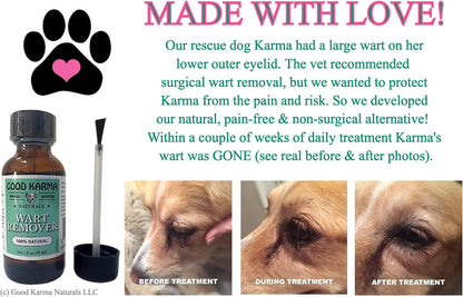 Dog Wart Remover (30ml) – All Natural, Painless Warts and Skin Tag Treatment