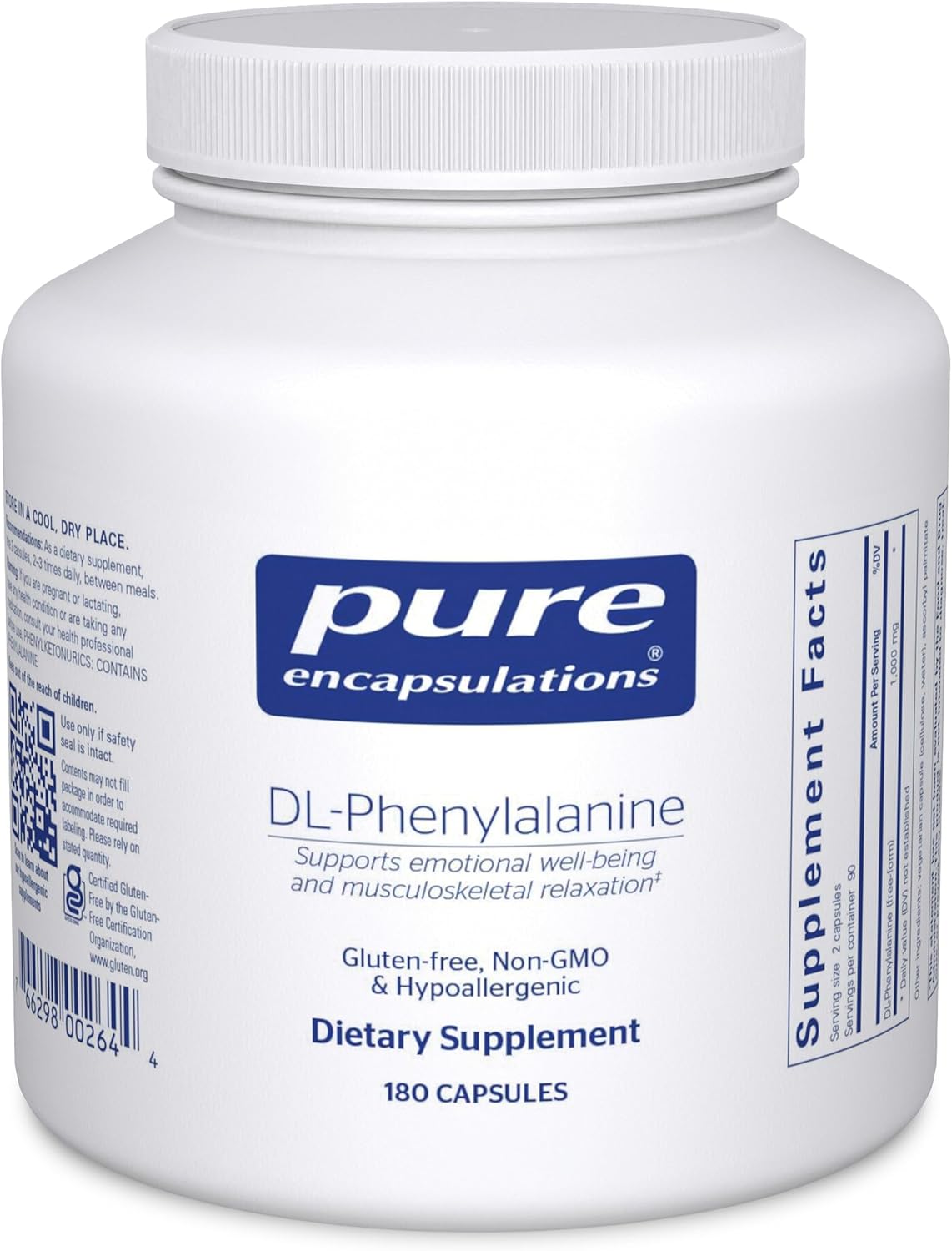 Pure Encapsulations DL-Phenylalanine | Amino Acid Supplement for Memory, Focus, Joints, and Cognitive Support | 90 Capsules - görsel 8