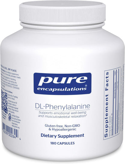 Pure Encapsulations DL-Phenylalanine | Amino Acid Supplement for Memory, Focus, Joints, and Cognitive Support | 90 Capsules