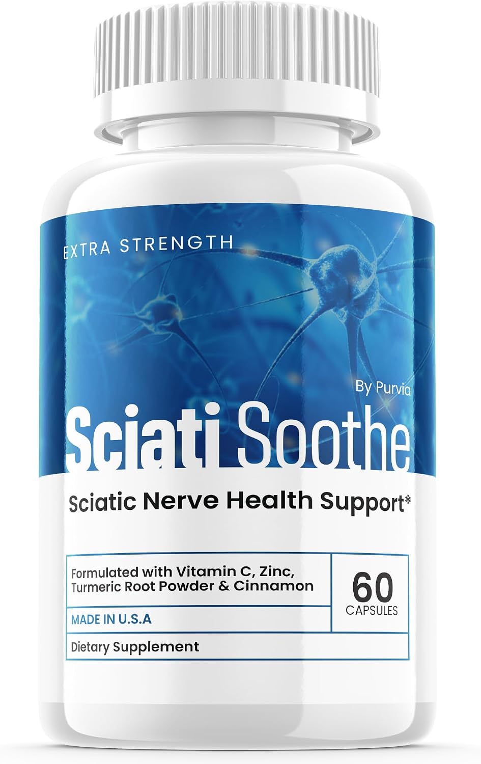 Sciatisoothe Supplement - Nerve Health Support, High Potency Formula (60 Capsules) - görsel 1