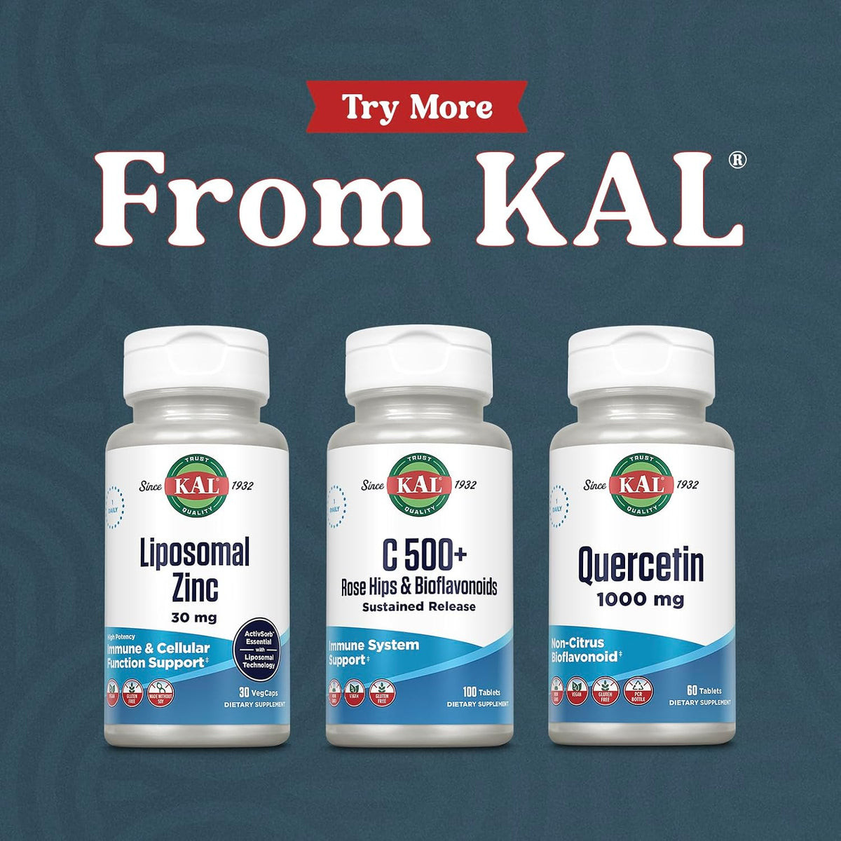 KAL C 500+ Sustained Release Tablets – Vitamin C with Rose Hips and Bioflavonoids – 100 Tablets - görsel 6