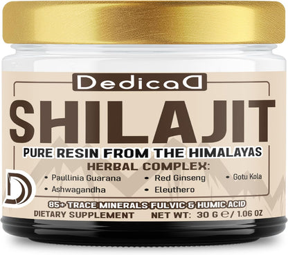 DEDICAD 30g Himalayan Shilajit Resin with Herbal Complex