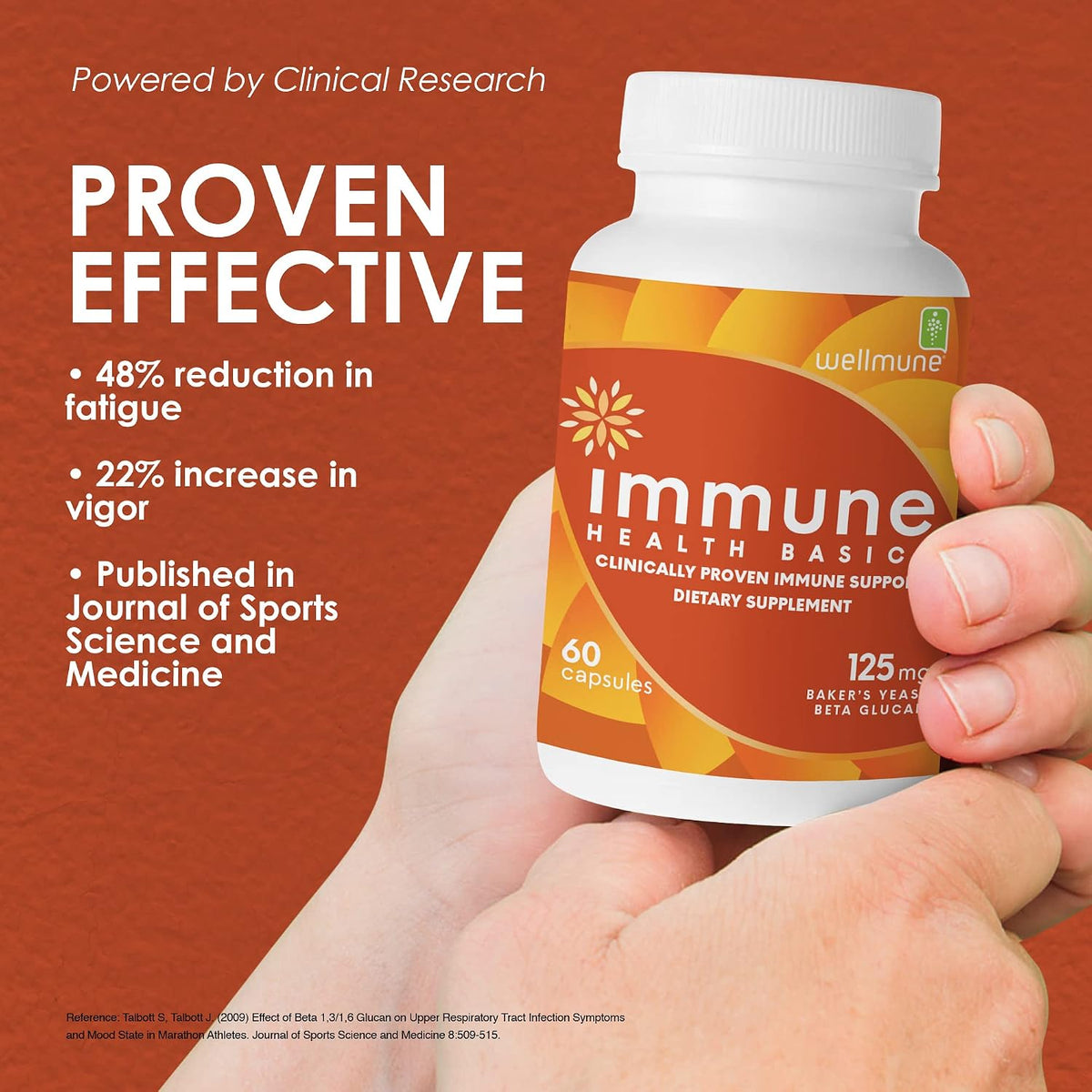 Immune Health Basics Ultra Strength Immunity - Wellmune Beta Glucan 125 mg - 60 Capsules - görsel 6