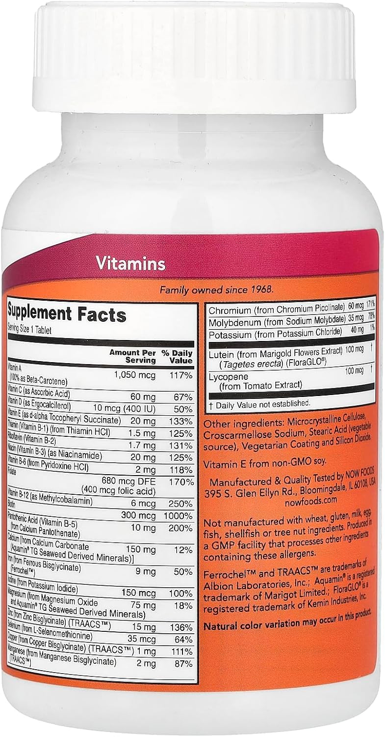 Daily Vits Multi by NOW Foods – 100 Tablets - görsel 2