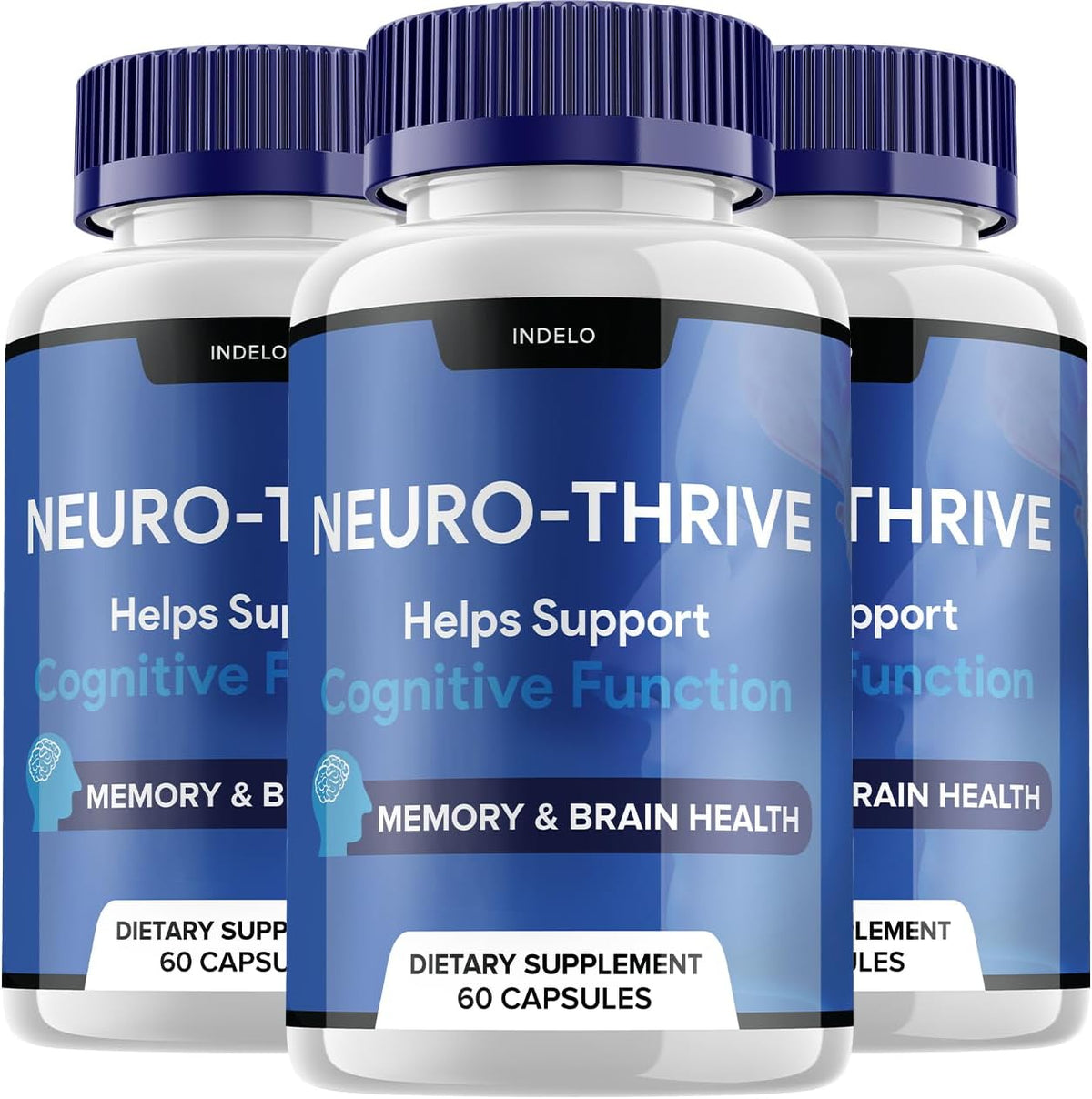 (3 Pack) Neuro Thrive Brain Supplement, – Memory Support: The formula may help with memory retention and recall, – Image 1