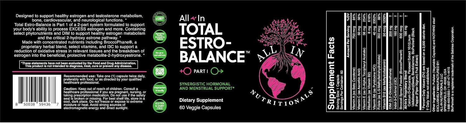 All In Nutritionals Total Estro Balance Part I - görsel 3