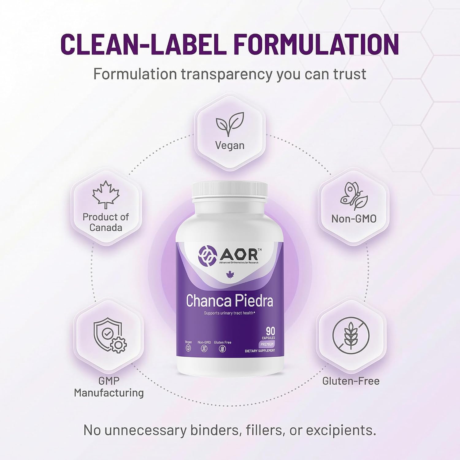 AOR Chanca Piedra 500mg – 90 Vegan Capsules - görsel 5