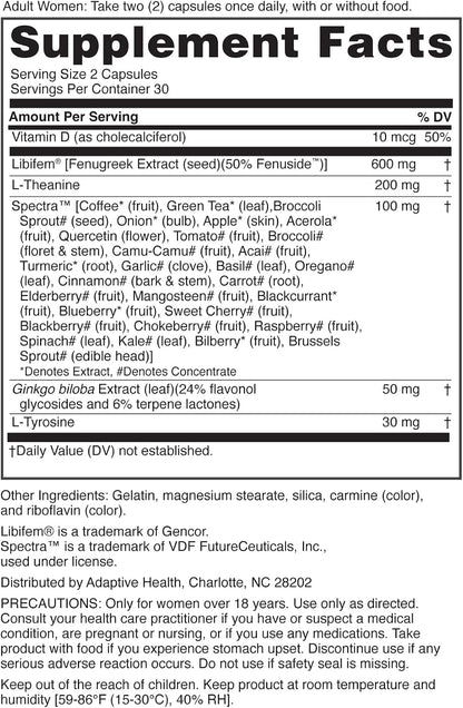 Nugenix Women's Libido Booster Supplement, 60 Capsules