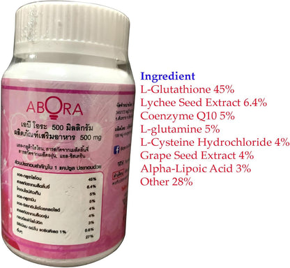 LDB ABORA Herbal Transgender Skin Care Pills with L-Glutathione