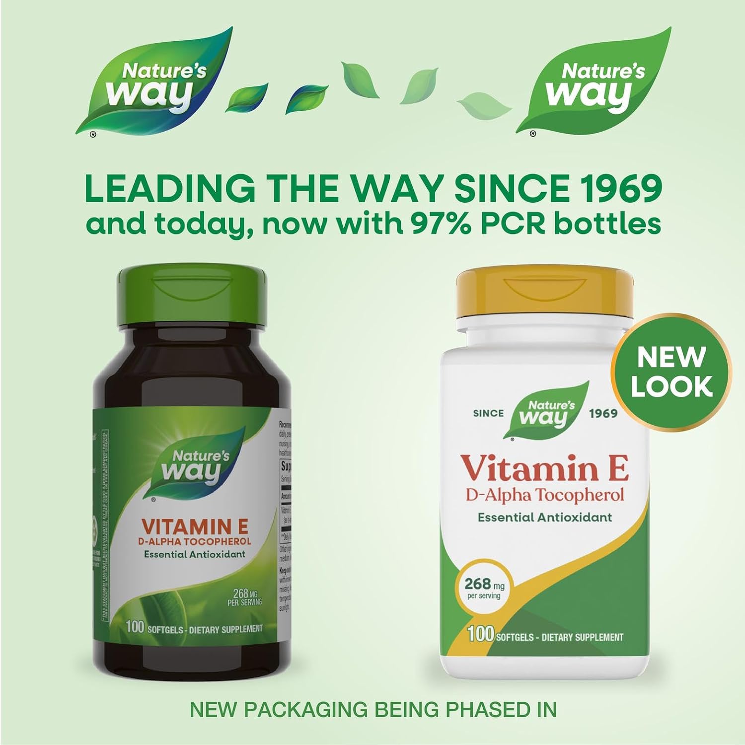 Nature's Way Vitamin E - D-Alpha Tocopherol - 268 mg (400 IU) - 100 Softgels - görsel 2
