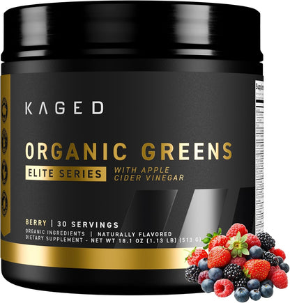 Kaged Organic Greens Elite - Superfood – Busy Professionals: When time is tight, a scoop of greens powder can fill – Image 1