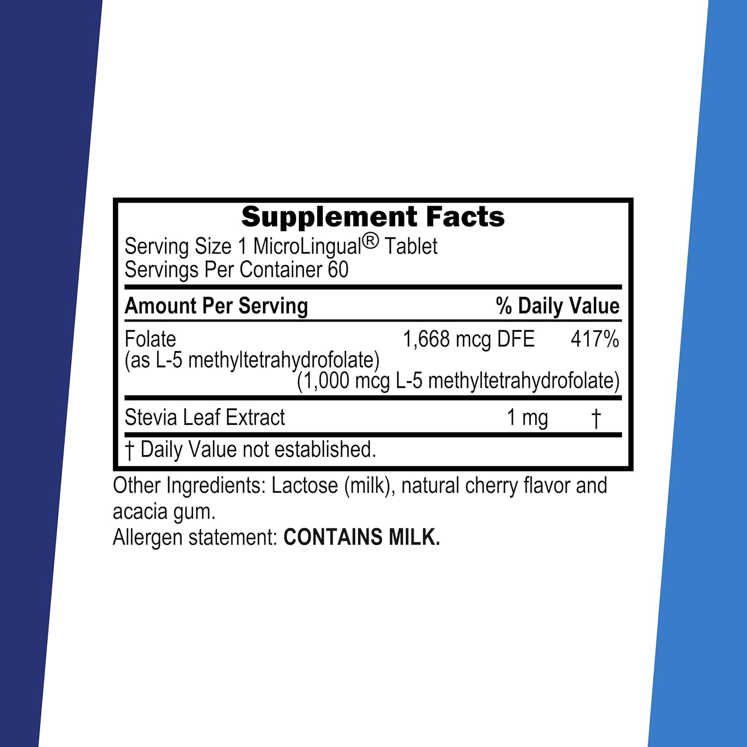 Superior Source Methyl Folate 1,000 mcg - 60 Sublingual Tablets - görsel 2