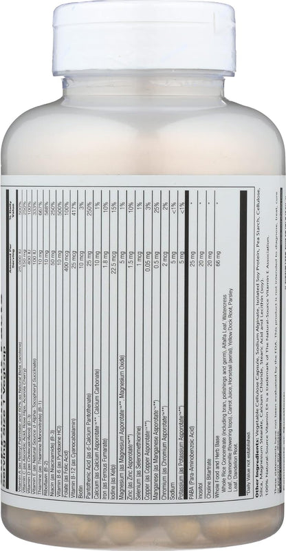 SOLARAY Once Daily High Energy Multivitamin - Timed Release - 120 Veggie Capsules