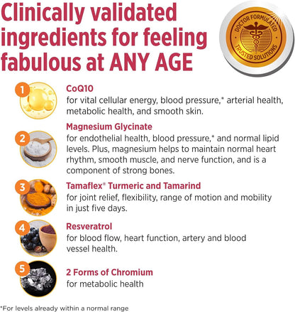 DOCTORS' PREFERRED Daily5 Multivitamin for Women and Men, Clinically Validated Ingredients, Heart, Joints, Circulation, 90 Vegan Capsules
