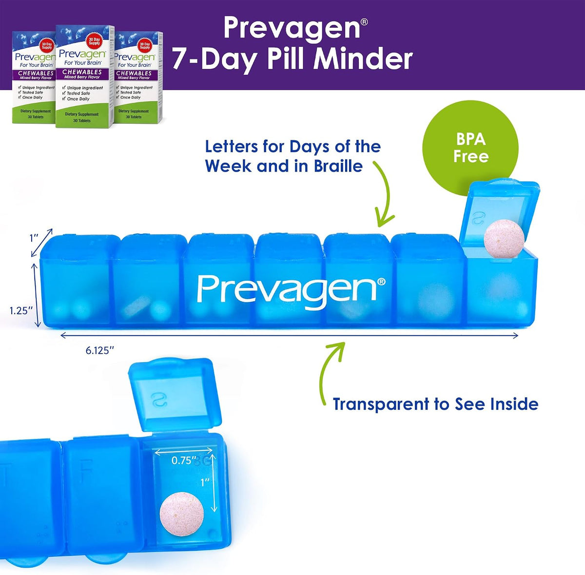 Prevagen Regular Strength Mixed Berry Chewables - Brain Supplement with Apoaequorin & Vitamin D3 - 90 Chewable Tablets (3 Month Supply) - görsel 5
