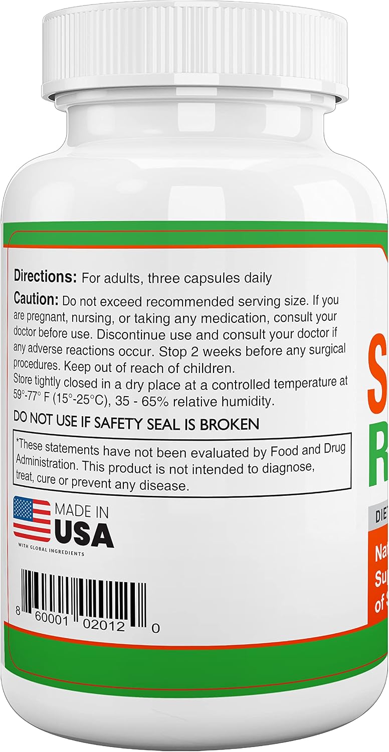 Spectra Vitamins Stress Relief for Adults - Natural Supplement with Ashwagandha, Chamomile & L-Theanine, Focus and Calm Support, 60 Capsules - görsel 2