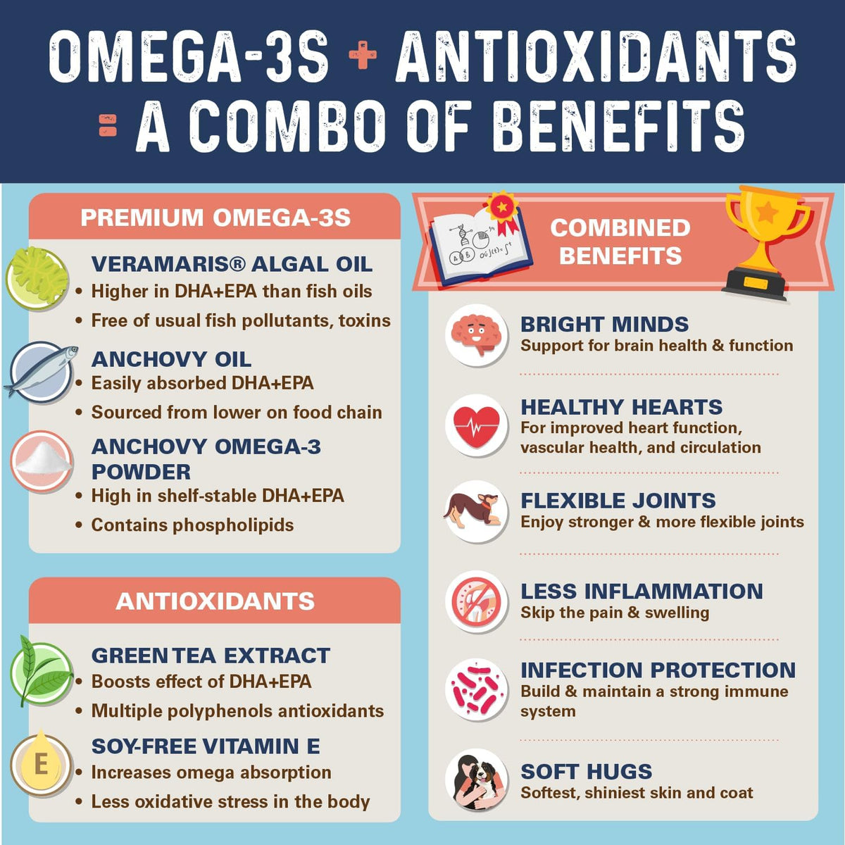 Bernie's OMG! Omegas Chews for Dogs - 5X Extra Strength DHA+EPA, Fish Oil, Healthy Skin & Coat, Allergy Relief, Joint Supplement (Pork Flavour) - görsel 4