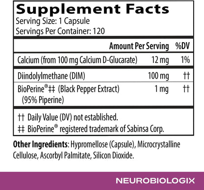 Neurobiologix DIM Pro Hormone Support, 60 Capsules