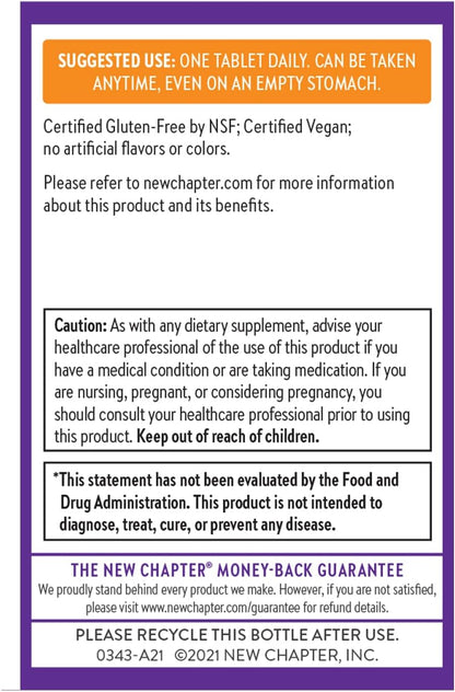 New Chapter Fermented Vitamin C, 30 Tablets