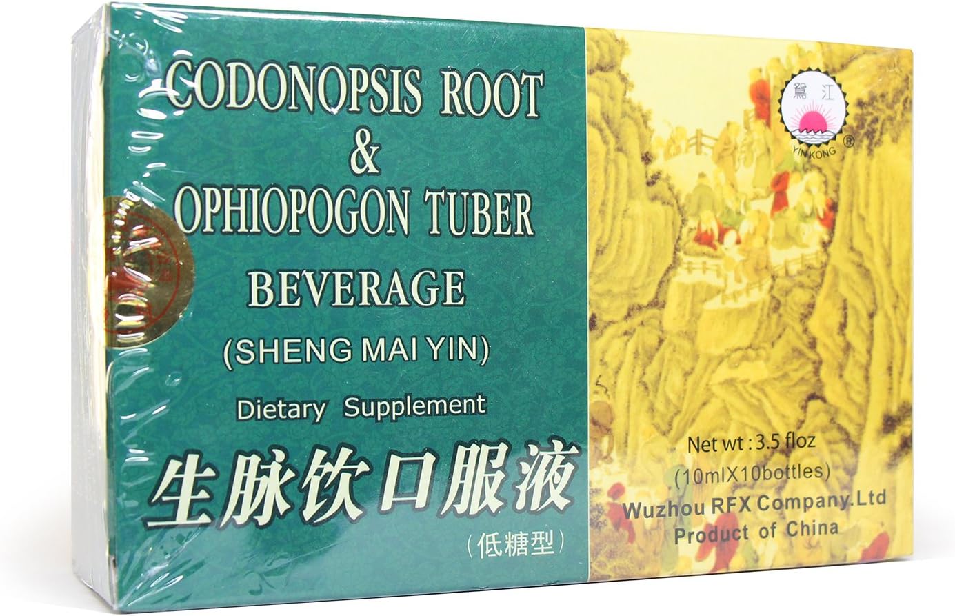 Codonopsis Root & Ophiopogon Tuber Drink (Sheng Mai Yin) Herbal Food Supplement Low Sugar 10 Vials - görsel 2