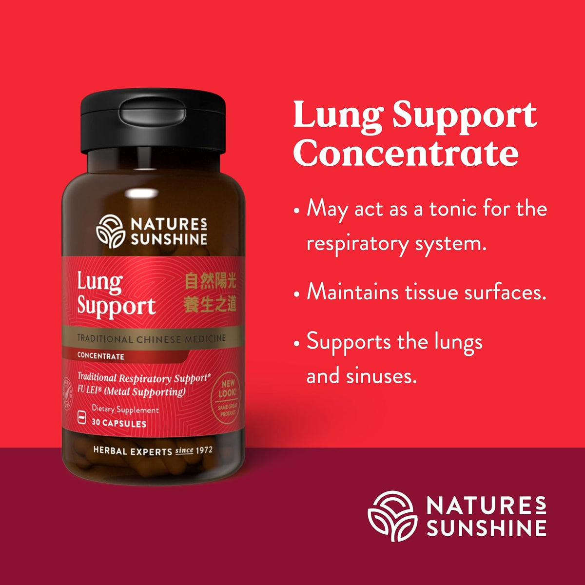 Nature's Sunshine Lung Support Chinese TCM Concentrate - 30 Capsules - görsel 4